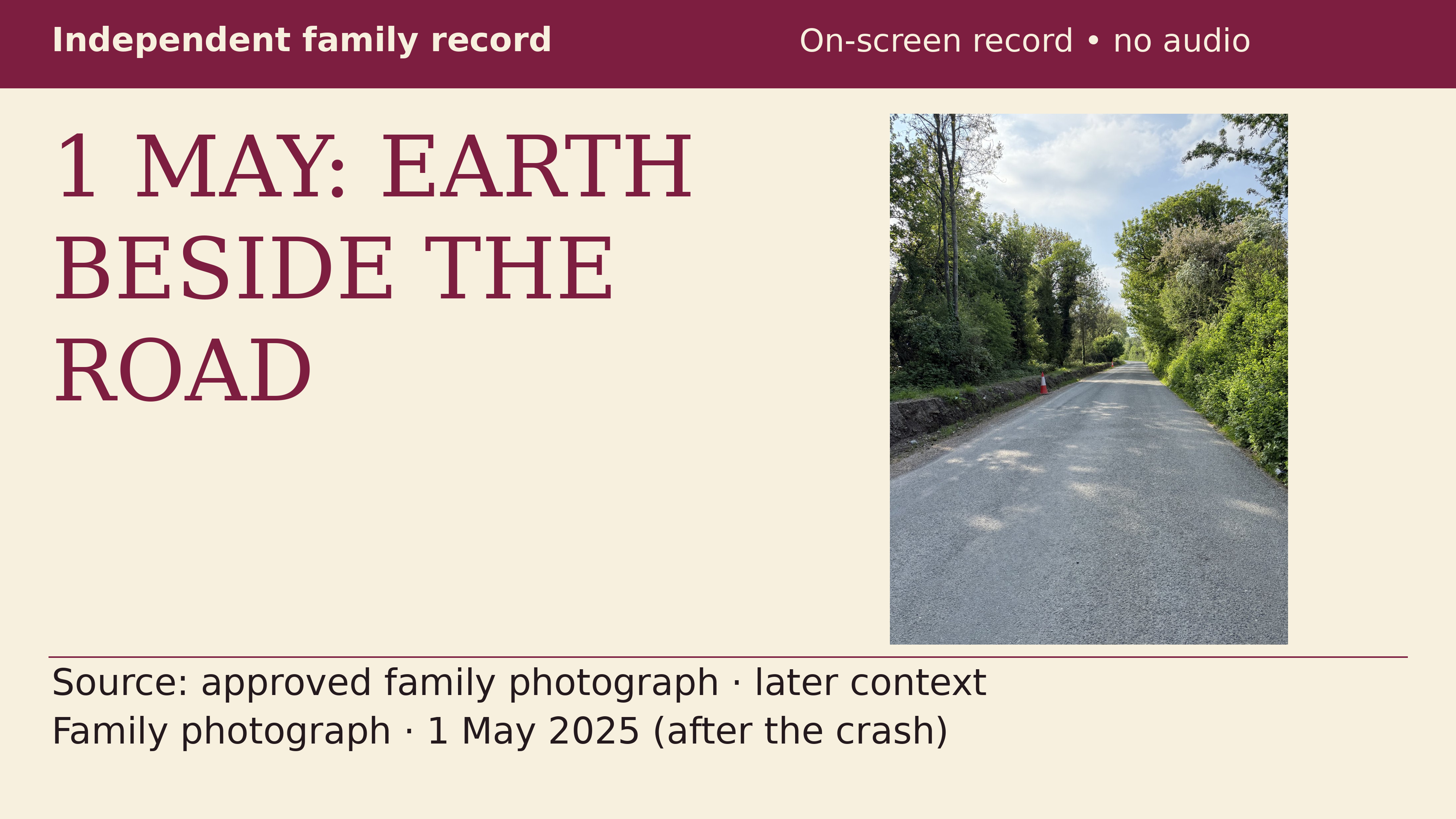 What the 1 May photograph shows