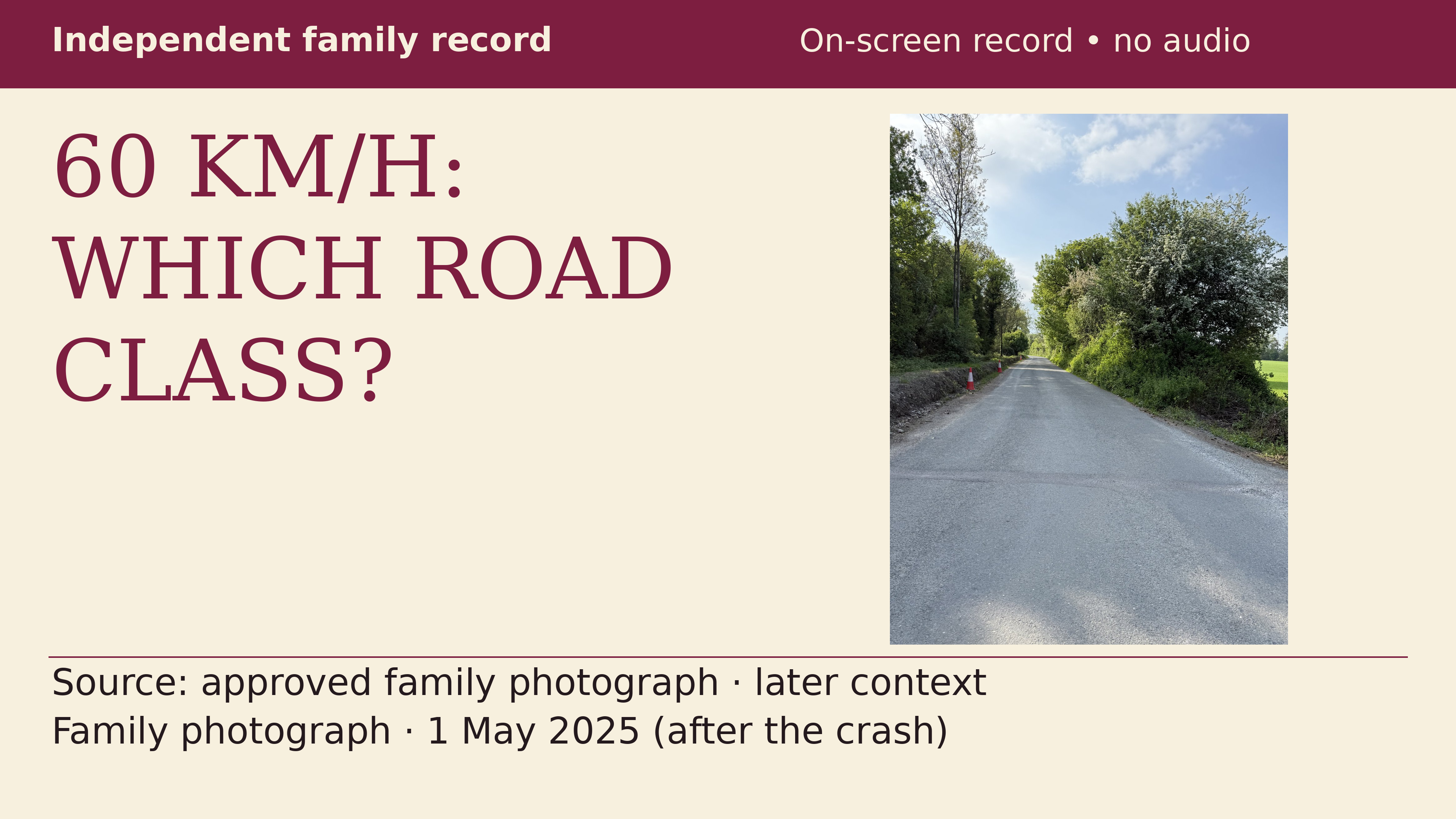 Which roads changed to 60?